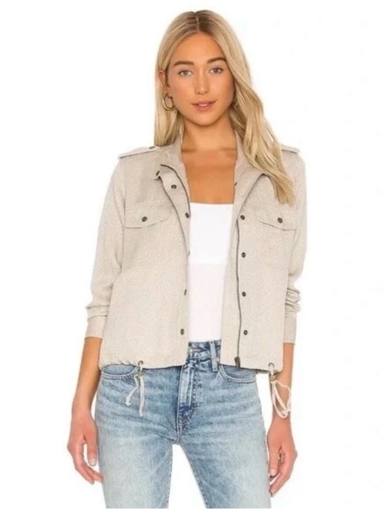 Rails Jackets & Blazers - Rails Collins Utility Jacket Beige Cheetah Print X Small Like New